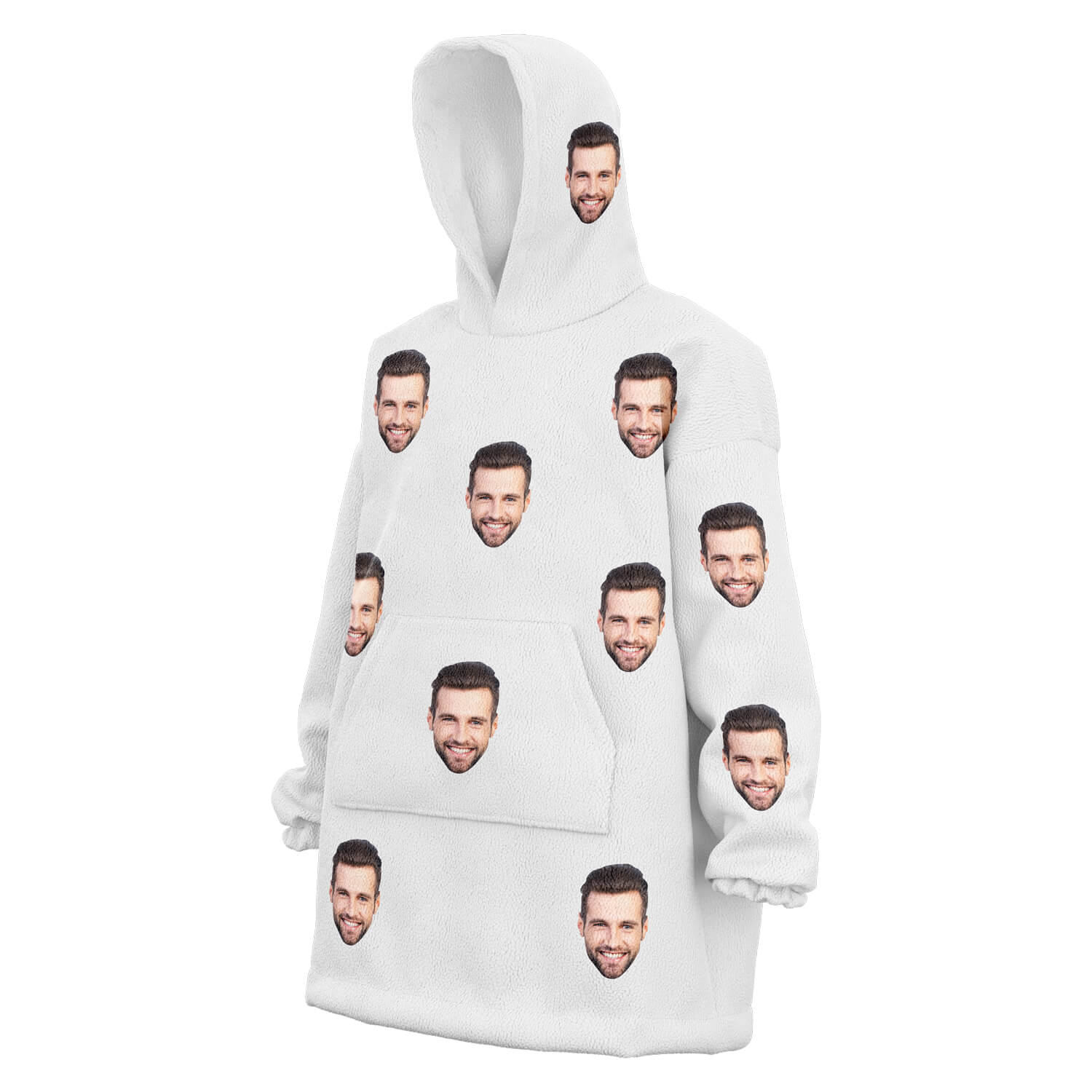 Face store on hoodie